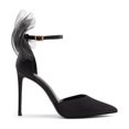 thumbnail image 3 of Tacones de Estileto de Satén Negro para Mujer DREAM PAIRS SDPU2322W, 3 of 5