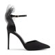 thumbnail image 3 of Tacones de Estileto de Satén Negro para Mujer DREAM PAIRS SDPU2322W, 3 of 5
