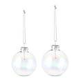 thumbnail image 2 of DiMaddie Clear Glass Ball Ornaments for Christmas Tree - 2Pcs, 2 of 7