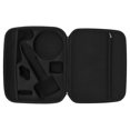 thumbnail image 3 of Caja rígida para secador de pelo, estuche de almacenamiento de viaje portátil, organizador de regalos con mango exterior, color negro, 3 of 8