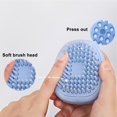 Feierber Dog Bath Brush Dogs Shampoo Brush Dog Scrubber for Bath Dog