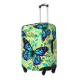 thumbnail image 1 of Fotbe Blue Floral with Butterflies Funda Protectora para Equipaje, Antirrayones y Resistente a la Suciedad, Compatible con Maletas de 18 a 32 Pulgadas-Small, 1 of 7