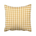 thumbnail image 1 of WOPOP Yellow Gingham And Buffalo Check Plaid Tablecloths Stamp For Sleepwear Pillowcase Cushion Cover 18x18 inch, 1 of 1