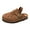 Brown, variant on Boys Girls Clogs Mules Sandals for Toddler Kids Comfortable Cork Footbed Walking Slip on Walking Slippers