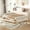 White, variant on Newest Full Size Wooden Daybed with 3 Storage Drawers, Upper Soft Board, shelf, , a set of Sockets , USB Ports, Gray