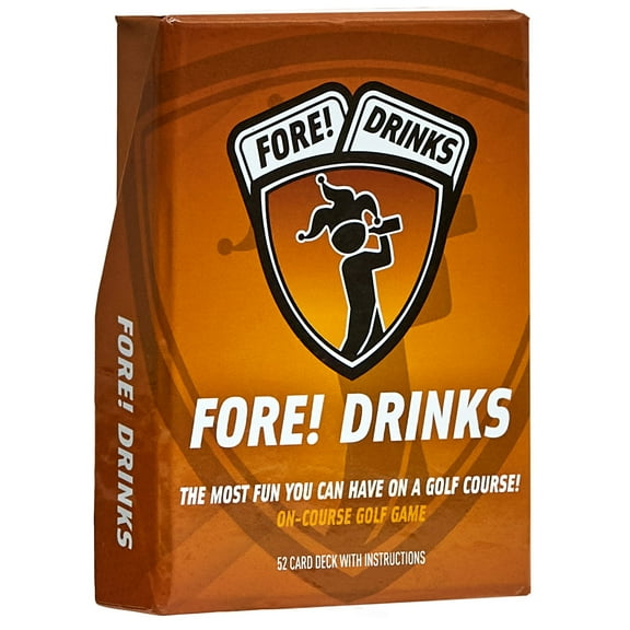 Fore! Cards: Drinks | On-Course Golf Game | Fun Interactive Golf Drinking Game | Have More Fun On Your Next Round | Adults Only