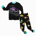 thumbnail image 5 of NOLDARES Toddler Boys Girls Pajama Set 2-Piece Long Sleeve Tee and Pants Kids Fall Clothes Sleepwear Pj Set 6-12 Months 12-24 Months 2t 3t 4t 5t 6t 7t 8t 9t Children,Black,3-4 Y, 5 of 5