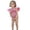 Pink, variant on Girls Swimsuits Ruffles 1-Piece Bathing Suits Quick Dry Beach Swimwear with Solid Color Size 7-8 Years Girls Swimsuit