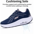 thumbnail image 5 of Wide Toe Box Shoes Women Arch Support Walking Shoes Plantar Fasciitis Orthotic Tennis Sneakers US 6-11, 5 of 7