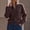 Coffee, variant on IUYRTFE Women's Zip Up Knit Cardigan Jacket Double Zipper High Neck Long Sleeve Casual Solid Color Sweater Coat