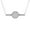 10K White Gold, variant on ARAIYA FINE JEWELRY 925 Sterling Silver Round-shape Lab Grown Diamond Composite and Cluster Circle Pendant Necklace (1/3 cttw, D-F Color, VS1 Clarity) 18"