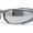 Metal Grey - Silver Mirror, variant on 90s Trendy Plastic Narrow Wrap Around Oval Sport Sunglasses All Black