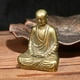 thumbnail image 2 of Estatua de Buda Adornos de decoración Escultura de Amitabha Adoración Artesanía Regalos Zen Budismo Bodhisattva Cobre Latón para, 2 of 6