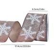 thumbnail image 3 of Snowflake Glitter Satin Wired Ribbon,Christmas Ribbons for Crafting,1.5 Inch X 10Yards Christmas Ribbon for Gift Wrapping Christmas Sewing Diy Crafts Supplies, 3 of 6