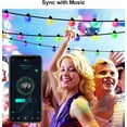 thumbnail image 4 of Smart String Lights USB Powered, 16ft 25 LED Color Changing Globe Fairy Lights, Bluetooth APP & Remote Control, DIY Color, Music Sync Decorative for Bedroom Christmas Tree Tent Indoor Outdoor, 4 of 5