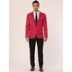 thumbnail image 3 of Blazer de negocios Lars Amadeus para hombre rojo M, 3 of 6