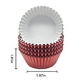 thumbnail image 2 of ACDANC Standard Rose Gold Foil Cupcake Liners Muffin Baking Cups for Party and More,100-Count, 2 of 7