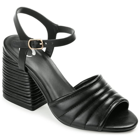

Journee Collection Womens Charmaine Tru Comfort Foam Layered Block Heel Sandals
