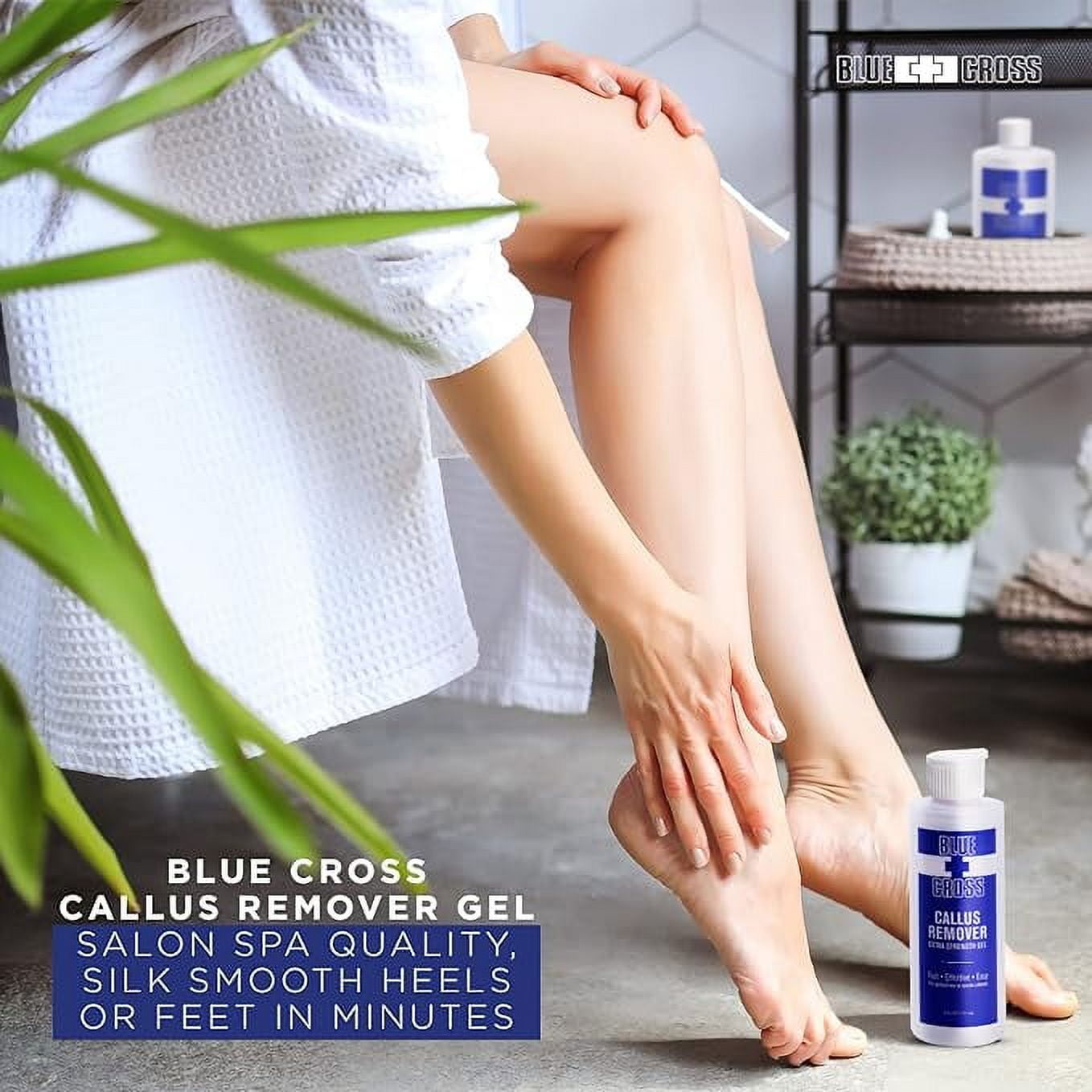 Blue Cross Professional Extra Strength Callus Remover Gel for Feet or Heel, at Home Manicure/Pedicure Results, 6 fl oz