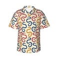 thumbnail image 2 of Goofa Snake Hawaiian Shirt for Men, Unisex Summer Beach Casual Short Sleeve Button Down Shirts,Aloha Tropical Floral print shirt-3X-Large, 2 of 9