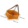 thumbnail image 2 of HOOWIFFY Panier d'Épicerie Portatif Brun Clair Panier Multi-Usage Lot de 1, 2 of 8