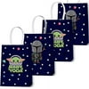 16 Pcs Baby Joda Party Gift Bags Snacks Candy Bags Mandalorian Theme Party Supplies for Birthday Party Decoration
