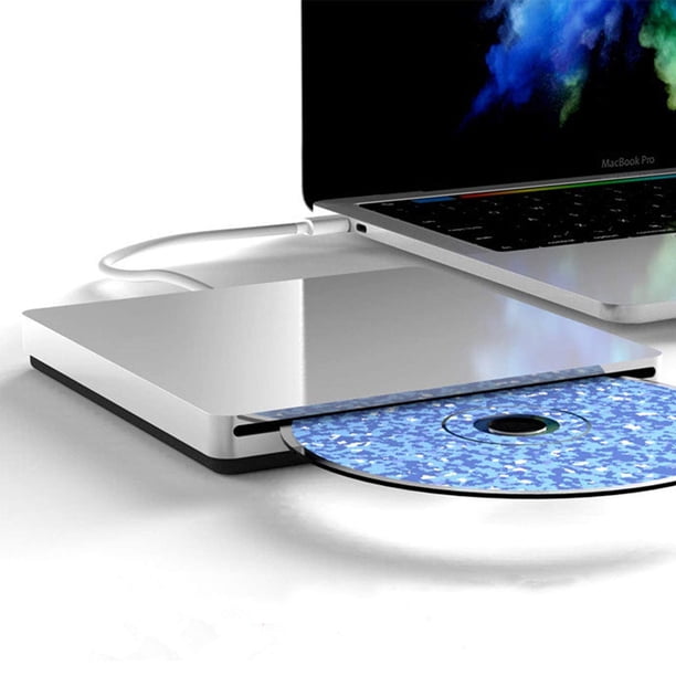 Unidad externa de CD de DVD, USB C USB 3.0 Superdrive Burner unidad óptica CD RW DVD RW Disc Duplicador compatible con Mac MacBook Pro Air iMac y computadora portátil Ofspeizc 223086-1