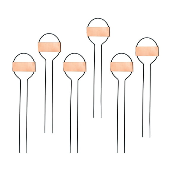 Mainstays Metal Plant Markers 6 Pack with Pen - Weatherproof & Rustproof