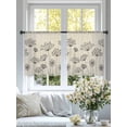 thumbnail image 4 of Farmhouse Dandelion Sheer Curtains 45 Inch Length 2 Panels Set Window Treatments, Spring Modern Minimalist Country Flower Rod Pocket Semi Curtains for Living Room/Bedroom/Kitchen Décor, 104"W x 45"L, 4 of 7