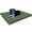 Canvas Green, variant on Dogbed4less 34"x27"x3" Memory Foam Platform Bed for Small to Medium Dog, Microsuede Gray Cover