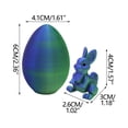 thumbnail image 3 of Easter Fidget Toys, Staron 2026 Mystery Rabbits Egg Surprise Gift, 3D Printed Calming Sensory Toy for Kids Adults with Portable Design, 3 of 7