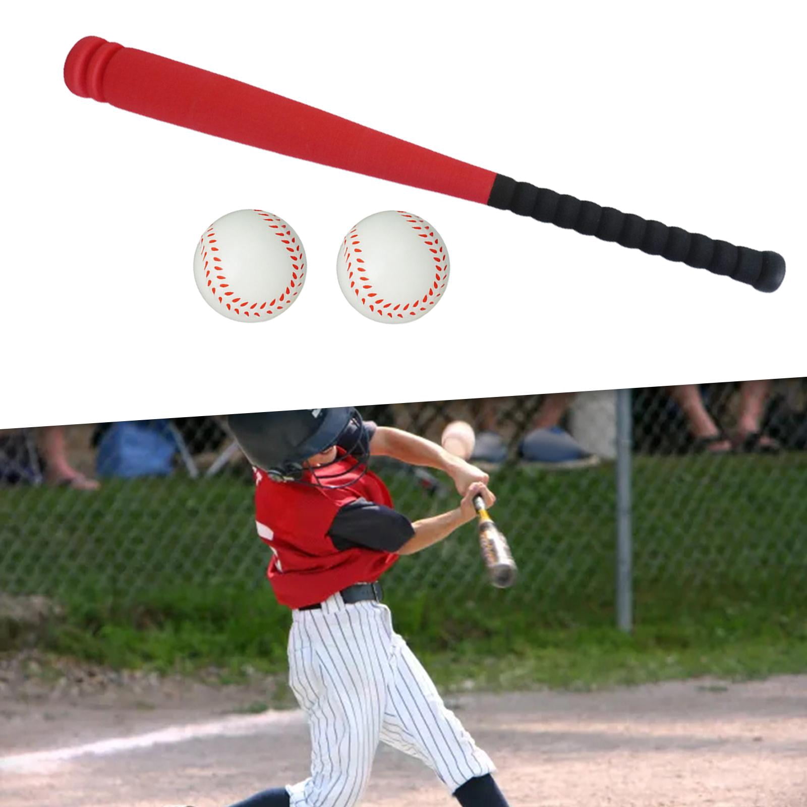 DimyFew Baseball Bats Ball Set for Kids Children Training Secure Batting Skills Toddlers red 64cm