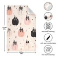 thumbnail image 3 of Multi-Purpose Kitchen Towels 28x18 Inch Dishcloths with Hanging Loop Decorative and Practical Towels for Kitchen, Dining Peach Pumpkins with Black Bows, 3 of 6