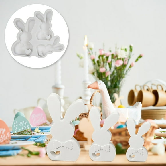 Moldes de Gel de Sílice para Pascua, Moldes de Conejito para Pascua, Moldes de Gel de Sílice para Pascua, Moldes de Gel de Sílice para Primavera, Moldes de Primavera para Decoración de Pascua.