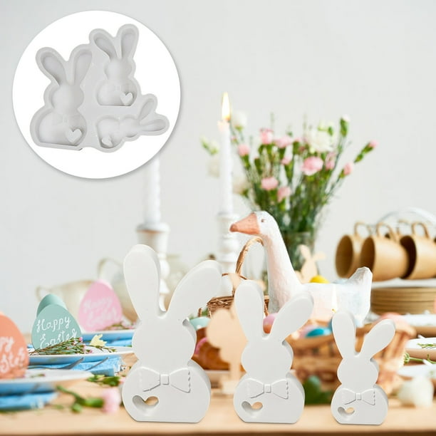 Moldes de Gel de Sílice para Pascua, Moldes de Conejito para Pascua, Moldes de Gel de Sílice para Pascua, Moldes de Gel de Sílice para Primavera, Moldes de Primavera para Decoración de Pascua.