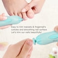 thumbnail image 4 of Electric Baby Nail Trimmer | Safe Newborn Toddler Nail File Clippers Kit for Triming and Polishing with Light, 4 of 4