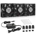 thumbnail image 1 of Ventilador de ordenador WDERAIR 3 x 120 mm Big Airflow AC 110-240 V, 1 of 7