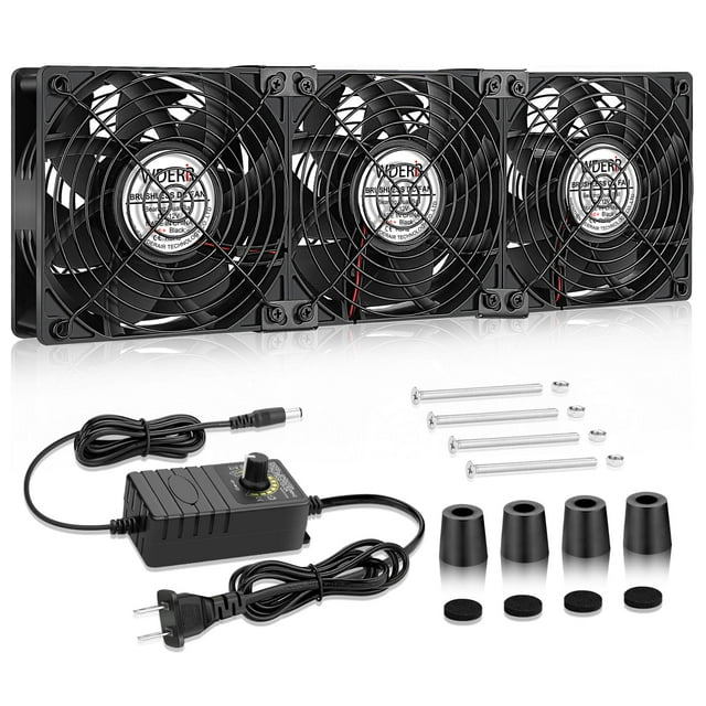 Ventilador de ordenador WDERAIR 3 x 120 mm Big Airflow AC 110-240 V