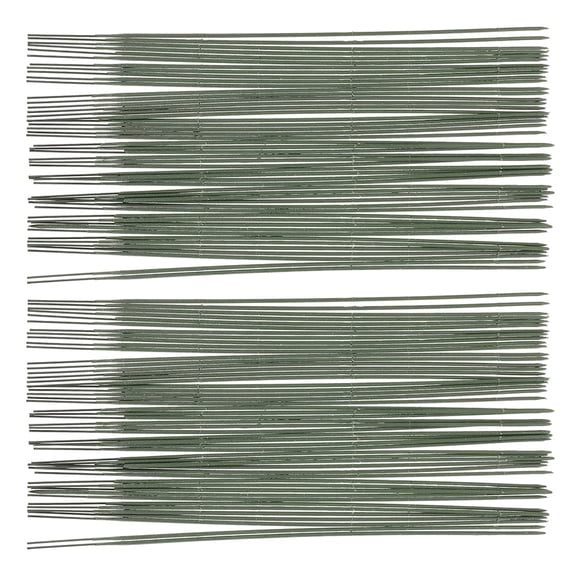 ETHZZLE 100Pcs Green Floral Wire and Artificial Flower Rods for Versatile DIY Floral Sticks and Bouquet Supplies