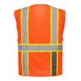 thumbnail image 2 of Portwest US374 Lightweight Orlando Contrast Mesh Safety Vest Orange, 3X-Large, 2 of 2