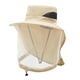 thumbnail image 4 of Sombrero de pescador apicultor para adultos, protección solar, protector facial ligero para Caqui, 4 of 9