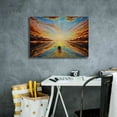 thumbnail image 4 of Epic Graffiti 'Boat Sunset ' by Jan Kasparec, Canvas Wall Art, 26"x18", 4 of 8