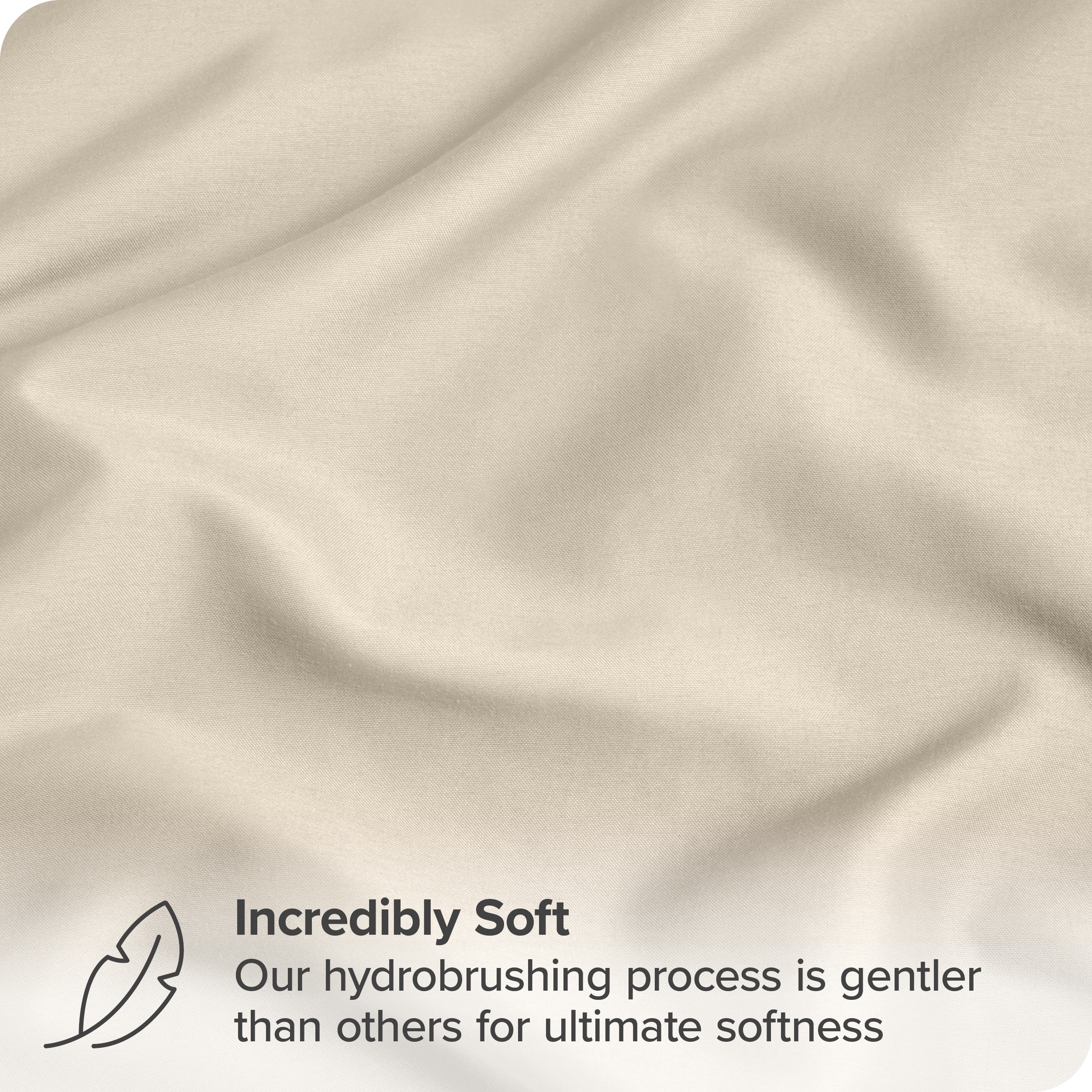Bare Home Sand Microfiber Pillowcase Set, Hypoallergenic, King Set of 2