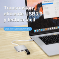 thumbnail image 2 of Adaptador Convertidor Hub Usb C A Hdmi 4k Usb 3.0 y Tipo C BLOOSOM Blanco, 2 of 6