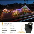 thumbnail image 7 of 400 LED 33ft 8 Modes Curtain Fairy String Light with 75 Drops, Clear Wire LED String Light Decor for Wedding Party Holiday Christmas New Year Decorations, 7 of 7