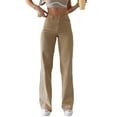 thumbnail image 2 of CENL Women Retro Y2k High Waist Elastic Jeans Vintage Streetwear 90s Straight Pants, 2 of 9