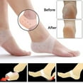 thumbnail image 2 of Ruanlalo 1 Pair Silicone Moisturizing Breathable Foot Skin Care Protector Pedicure Health Massager White, 2 of 6