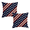 C, variant on 4th of July Patriotic Decorative Throw Pillow 14x14 Red White Blue Stripes Stars Outdoor Pillow, American Independence Day Cushion Home Décor