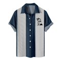 thumbnail image 1 of Men's Hawaiian Printed Button Short Sleeve Shirts Men's Casual Fashion Short Sleeve Shirts XL, 1 of 4