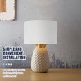 thumbnail image 3 of HEALEEP Decorative Cloth Lamp Shade Woven Fabric Round Shape 1Pcs For Bedroom, 3 of 8